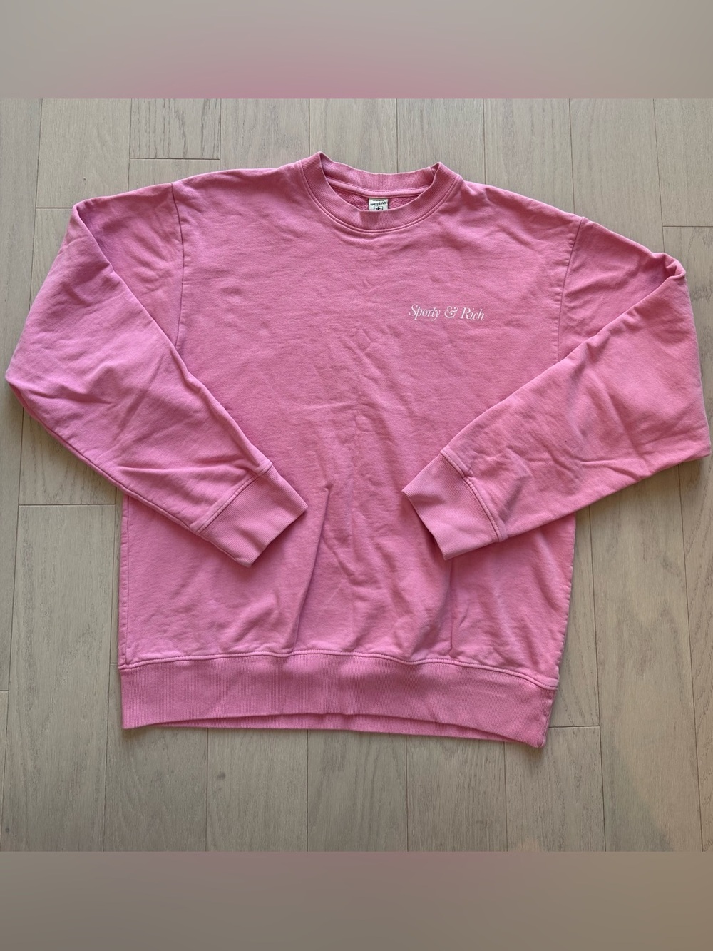 Sporty & Rich Bubblegum Pink Crewneck Sweatshirt